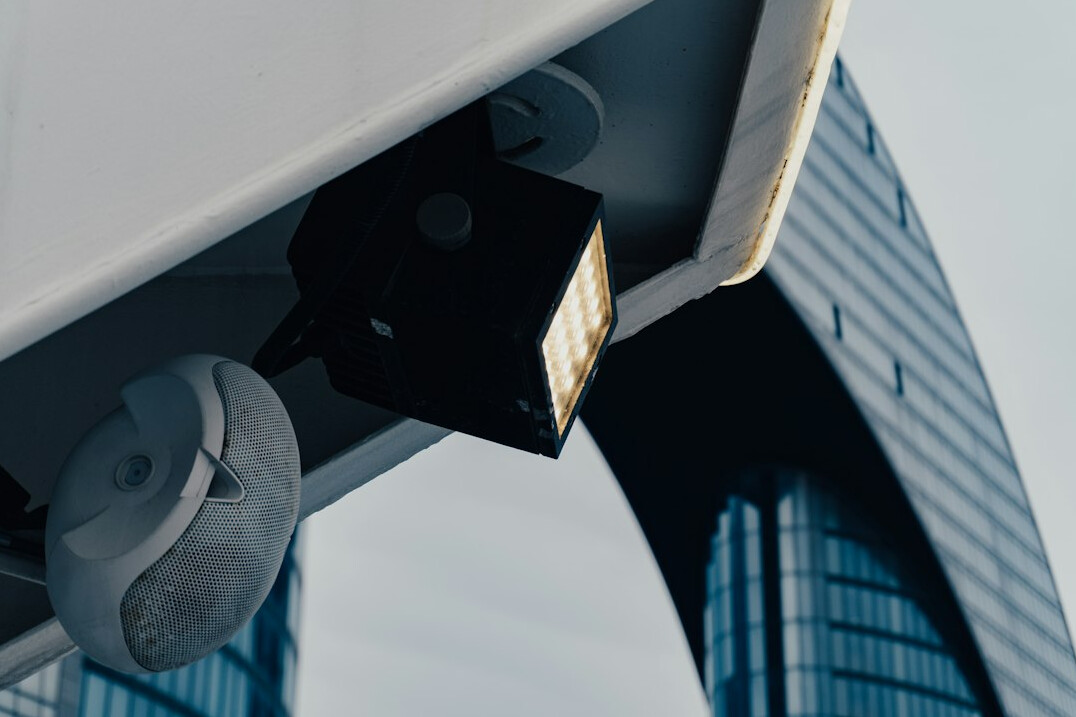 security camera in mall